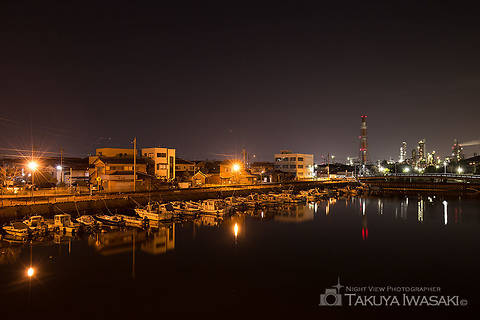 相生橋の工場夜景夜景スポット写真（2）class=