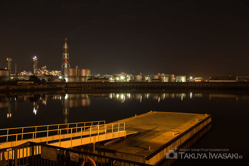 稲葉翁記念公園の工場夜景夜景スポット写真（2）