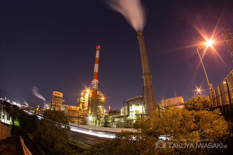 蓼原大橋の工場夜景夜景スポット写真（5）