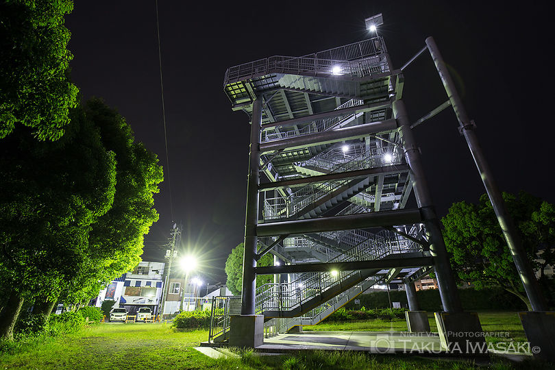 鈴川港公園の工場夜景夜景スポット写真（4）
