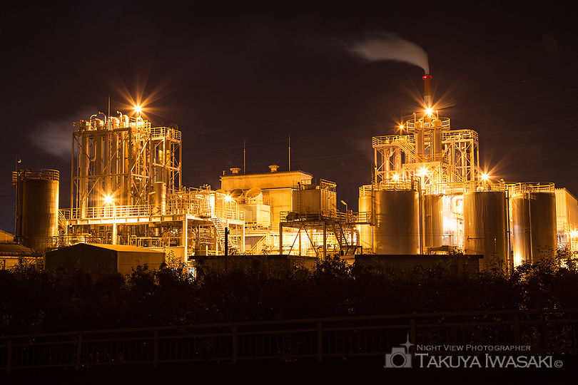 中河原の工場夜景夜景スポット写真（2）
