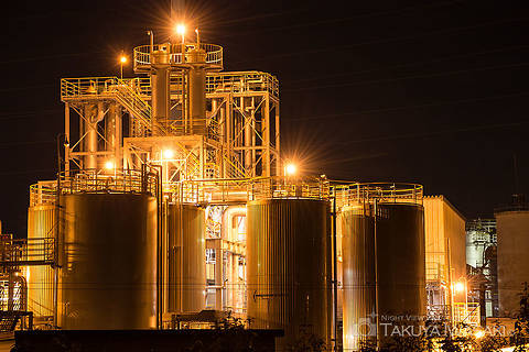 中河原の工場夜景夜景スポット写真（3）class=