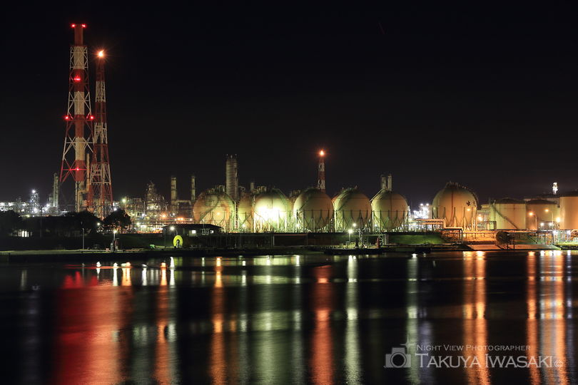 晴海公園の工場夜景夜景スポット写真（2）
