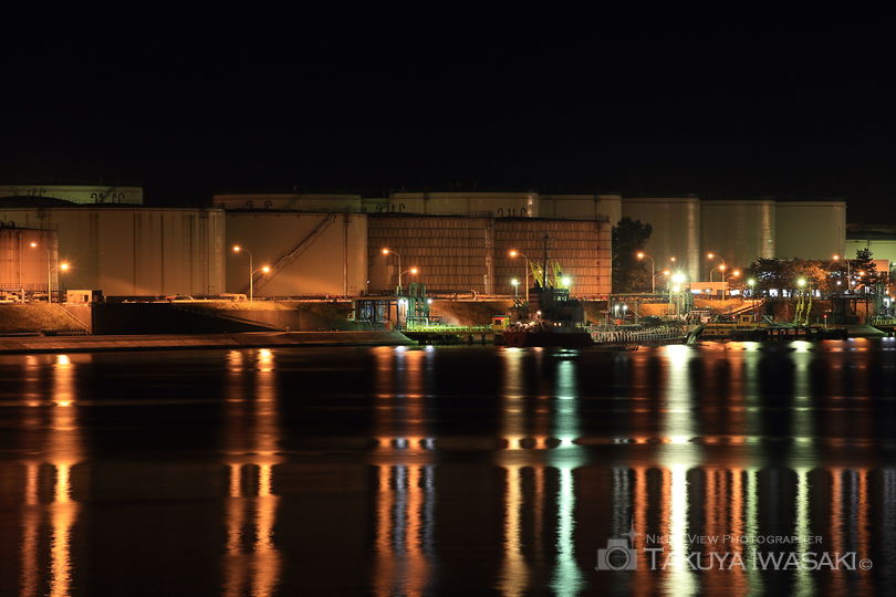晴海公園の工場夜景夜景スポット写真（4）