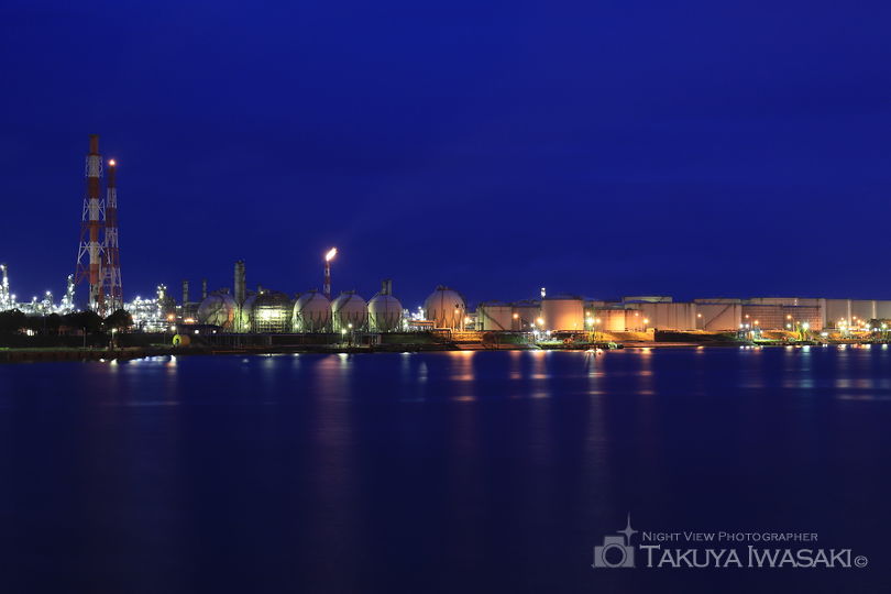 晴海公園の工場夜景夜景スポット写真（6）