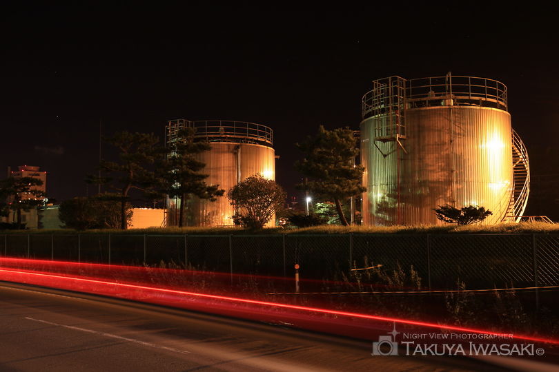 王子町の工場夜景夜景スポット写真（3）
