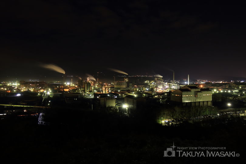 大沢町（国道36号線西側）の工場夜景夜景スポット写真（5）