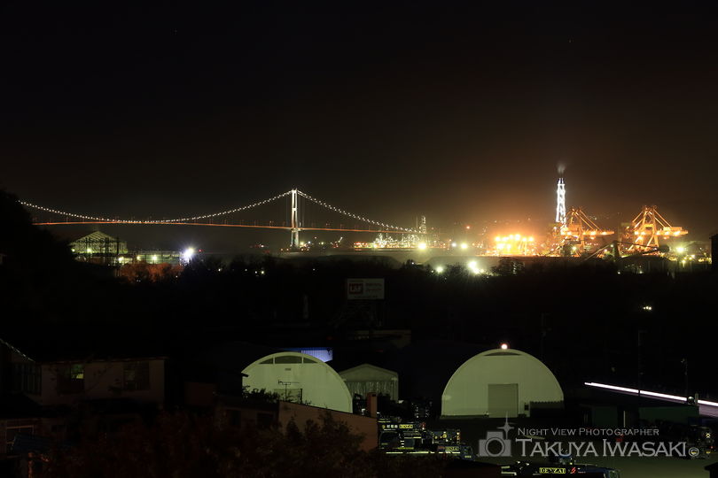 大沢町（国道36号線東側）の工場夜景夜景スポット写真（3）