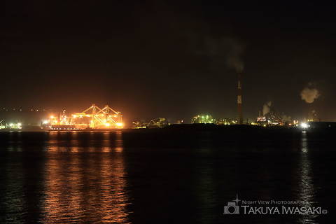 西埠頭の工場夜景夜景スポット写真（2）class=