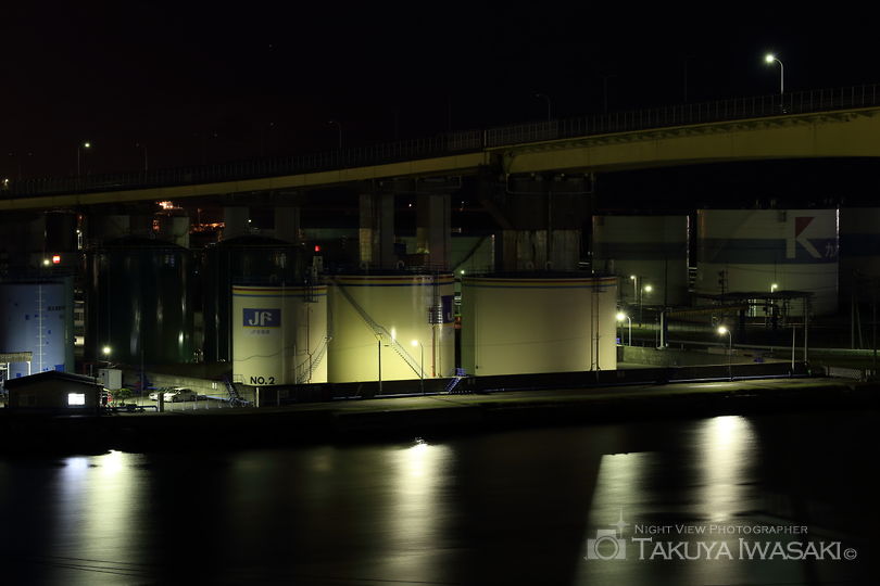 館鼻公園の工場夜景夜景スポット写真（3）