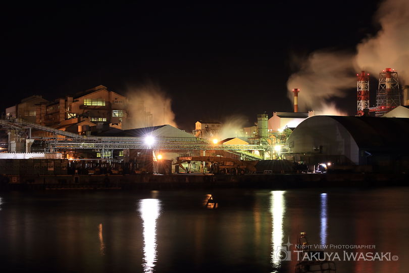 沼館緑地公園の工場夜景夜景スポット写真（1）