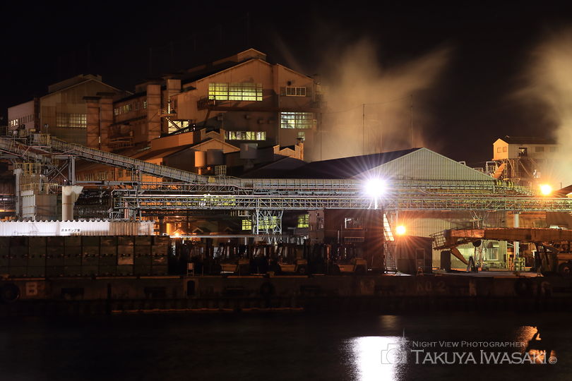 沼館緑地公園の工場夜景夜景スポット写真（2）