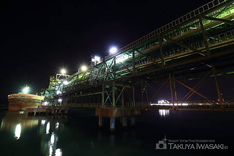 八太郎３号ふ頭緑地の工場夜景夜景スポット写真（1）class=