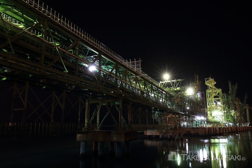 八太郎３号ふ頭緑地の工場夜景夜景スポット写真（3）