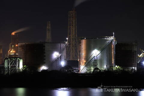 西港町の工場夜景夜景スポット写真（4）class=