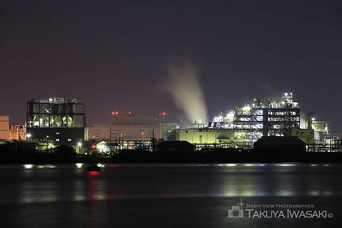 南二島4丁目の工場夜景夜景スポット写真（2）class=