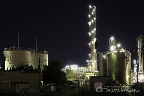 徳山海上保安部前の工場夜景夜景スポット写真（6）class=