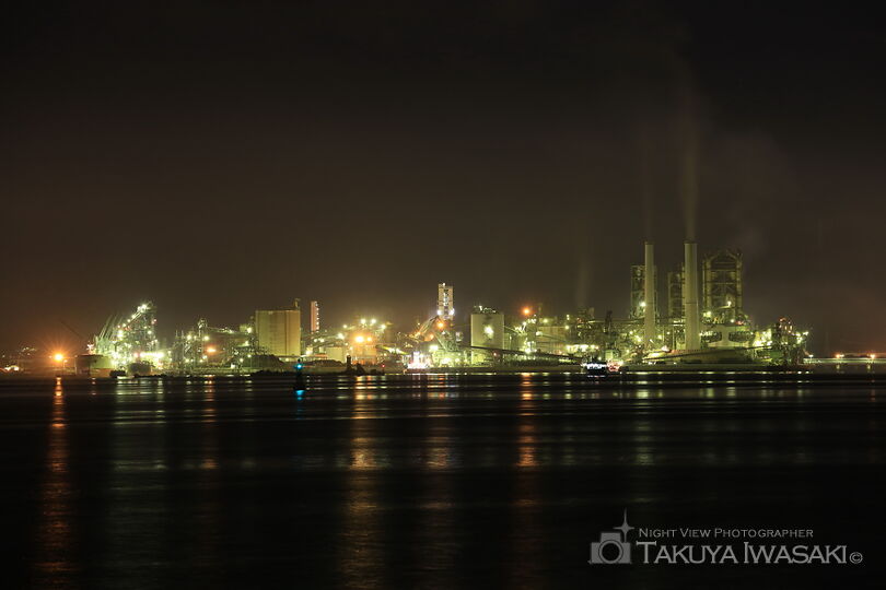晴海埠頭の工場夜景夜景スポット写真（3）
