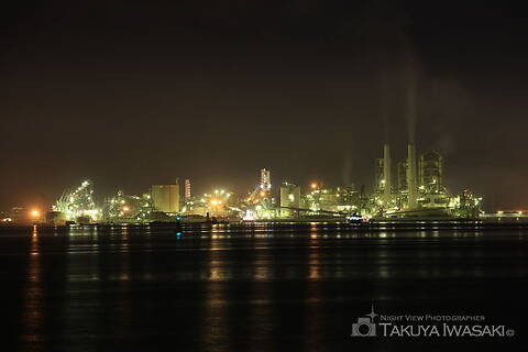 晴海埠頭の工場夜景夜景スポット写真（3）class=