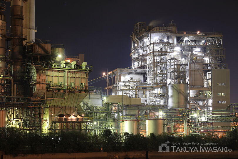 三笹町の工場夜景夜景スポット写真（3）