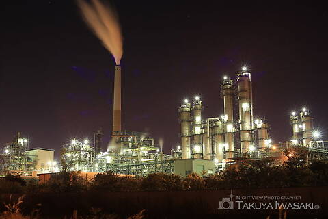 晴海町の工場夜景夜景スポット写真（1）class=