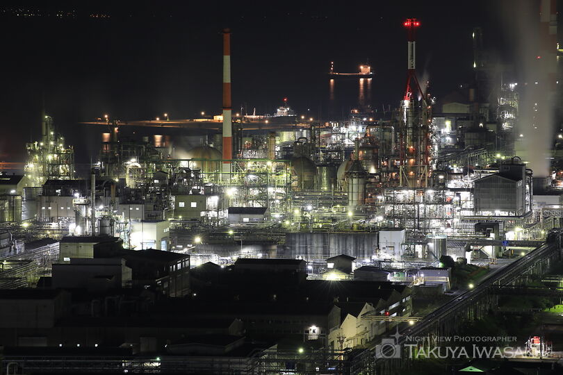 小方町小方の工場夜景夜景スポット写真（4）