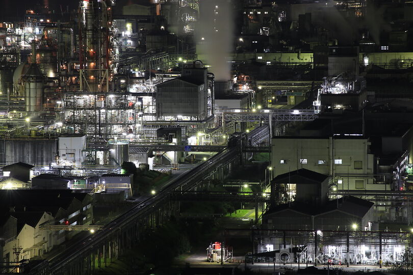 小方町小方の工場夜景夜景スポット写真（5）