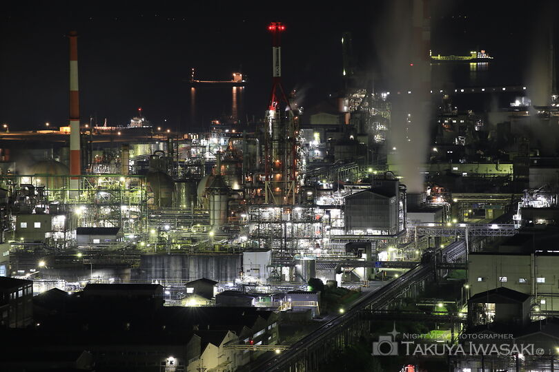 小方町小方の工場夜景夜景スポット写真（6）