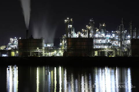 小方港の工場夜景夜景スポット写真（3）class=