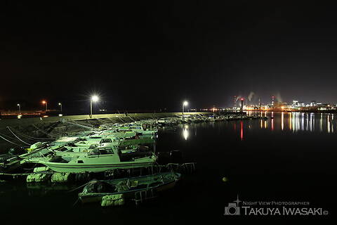 小方港の工場夜景夜景スポット写真（4）class=