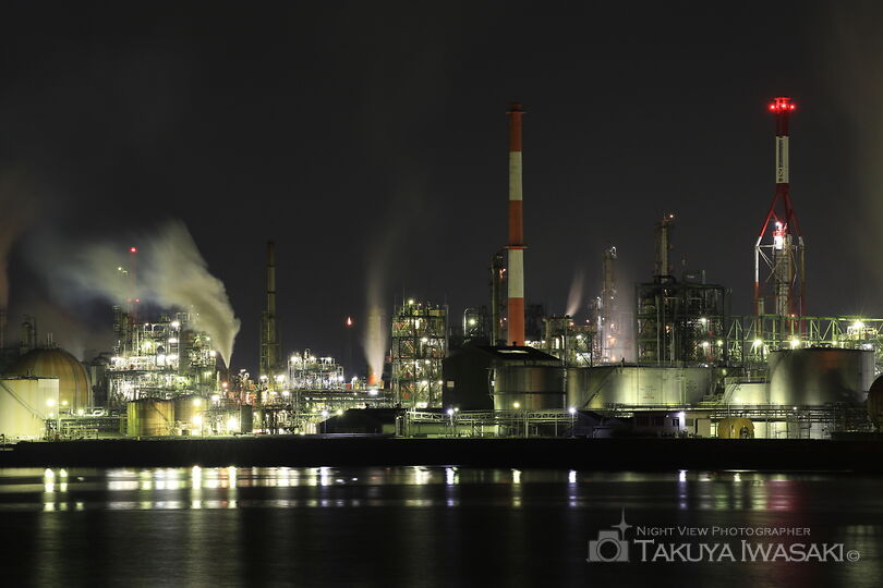 晴海臨海公園の工場夜景夜景スポット写真（2）