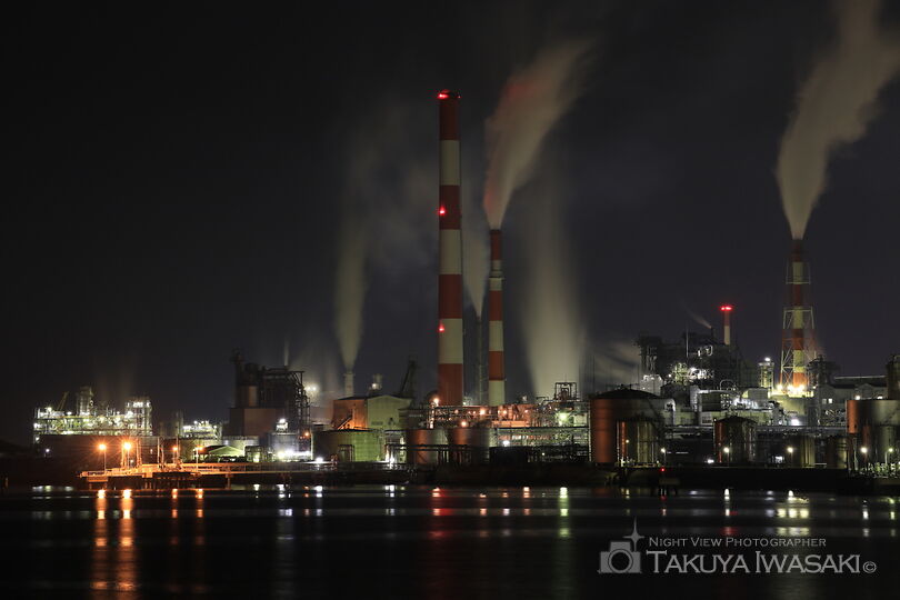 晴海臨海公園の工場夜景夜景スポット写真（3）