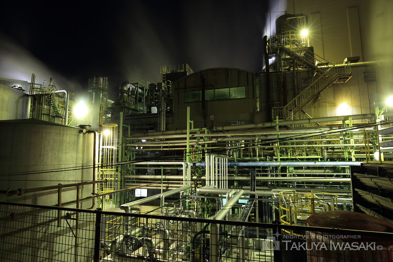 レンゴー（株）尼崎工場前の工場夜景夜景スポット写真（3）
