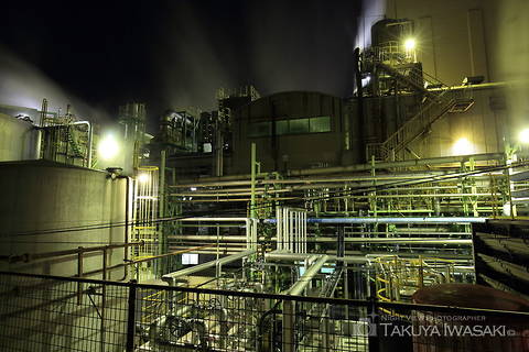 レンゴー（株）尼崎工場前の工場夜景夜景スポット写真（3）class=