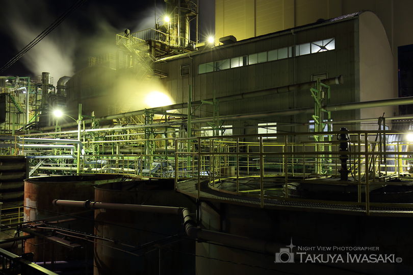 レンゴー（株）尼崎工場前の工場夜景夜景スポット写真（5）
