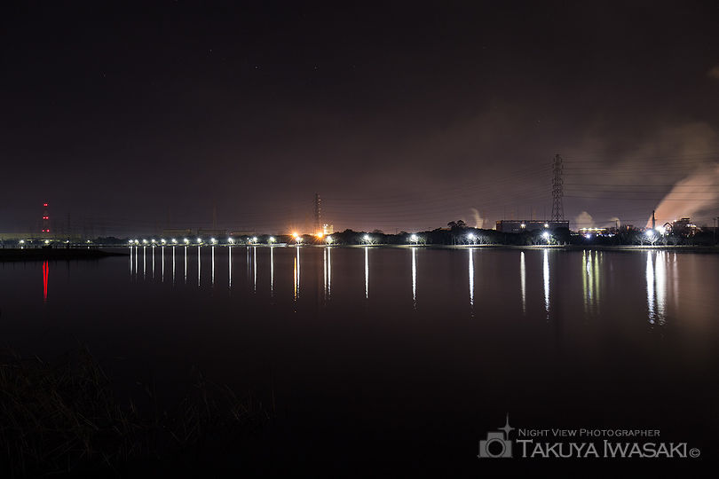 神之池緑地公園の工場夜景夜景スポット写真（4）