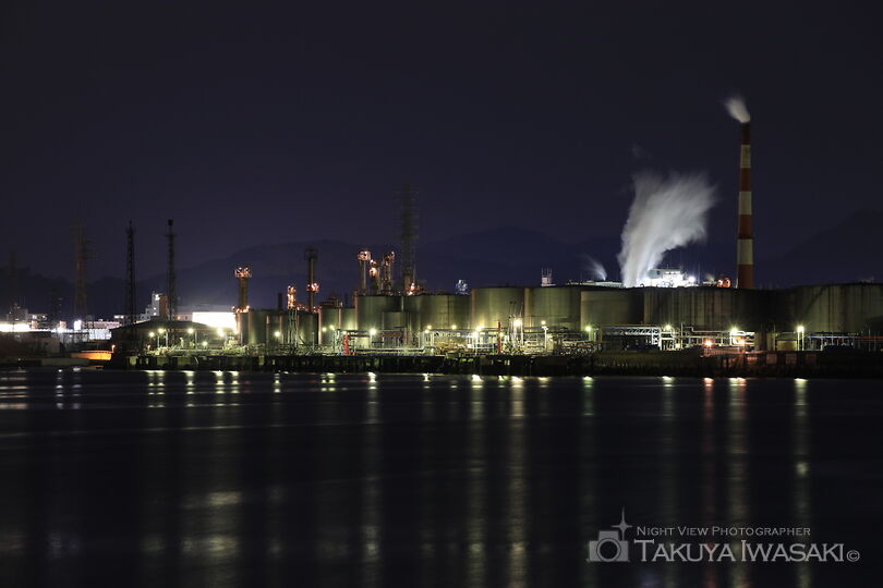 冷水の工場夜景夜景スポット写真（3）