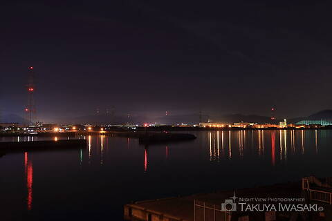 灘浜大橋の工場夜景夜景スポット写真（3）class=