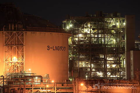 灘浜大橋の工場夜景夜景スポット写真（4）class=