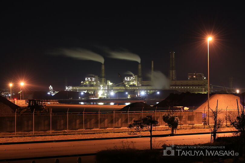 広畑緑地の工場夜景夜景スポット写真（2）
