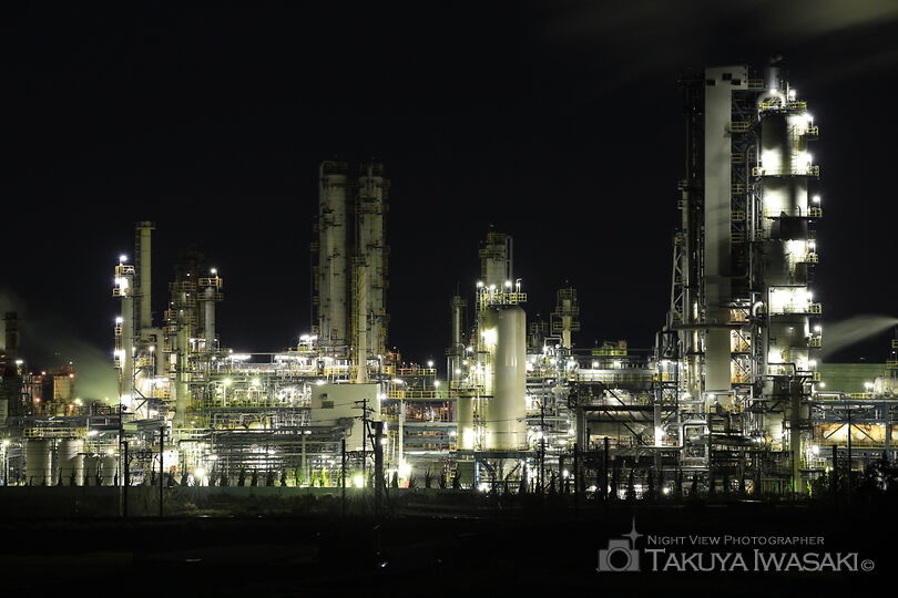 真名神社付近の工場夜景夜景スポット写真（2）
