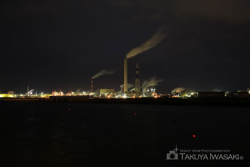 三島中央1丁目の工場夜景夜景スポット写真（1）