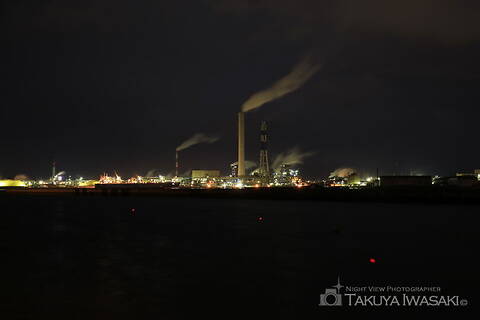 三島中央1丁目の工場夜景夜景スポット写真（1）class=