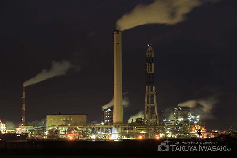 三島中央1丁目の工場夜景夜景スポット写真（2）