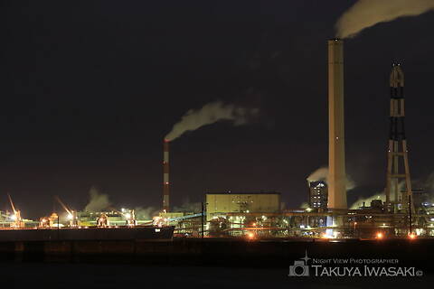 三島中央1丁目の工場夜景夜景スポット写真（3）class=