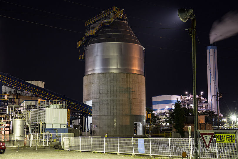 興亜工業前の工場夜景夜景スポット写真（4）