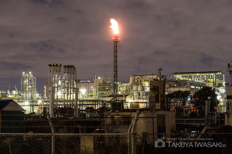 千鳥町 三菱化学物流前の工場夜景夜景スポット写真（4）