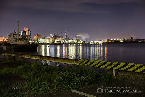 千鳥町 三菱化学物流前の工場夜景夜景スポット写真（5）class=