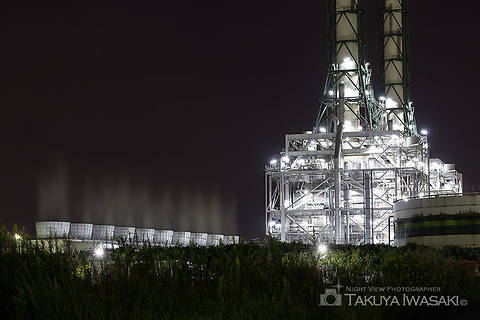 扇町駅付近の工場夜景夜景スポット写真（1）class=