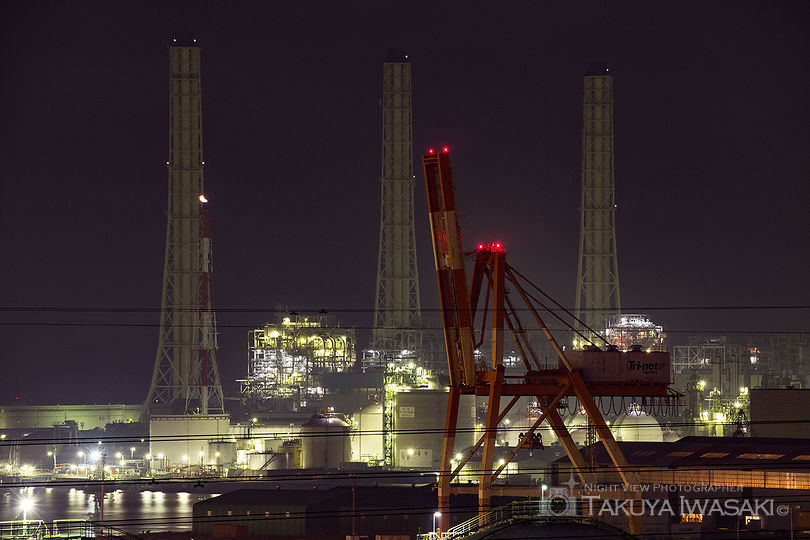 笠上山の工場夜景夜景スポット写真（3）